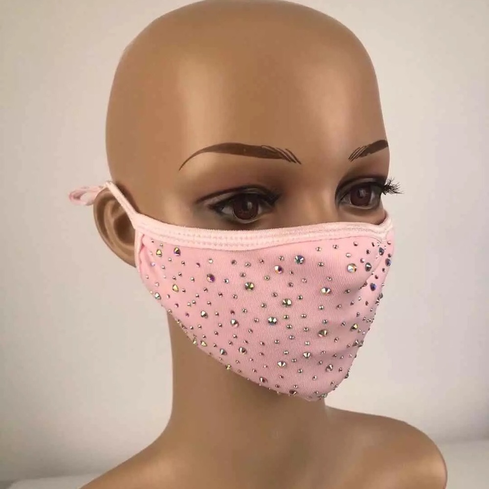 Pink Bling Masks